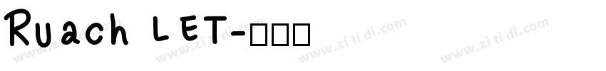 Ruach LET字体转换
